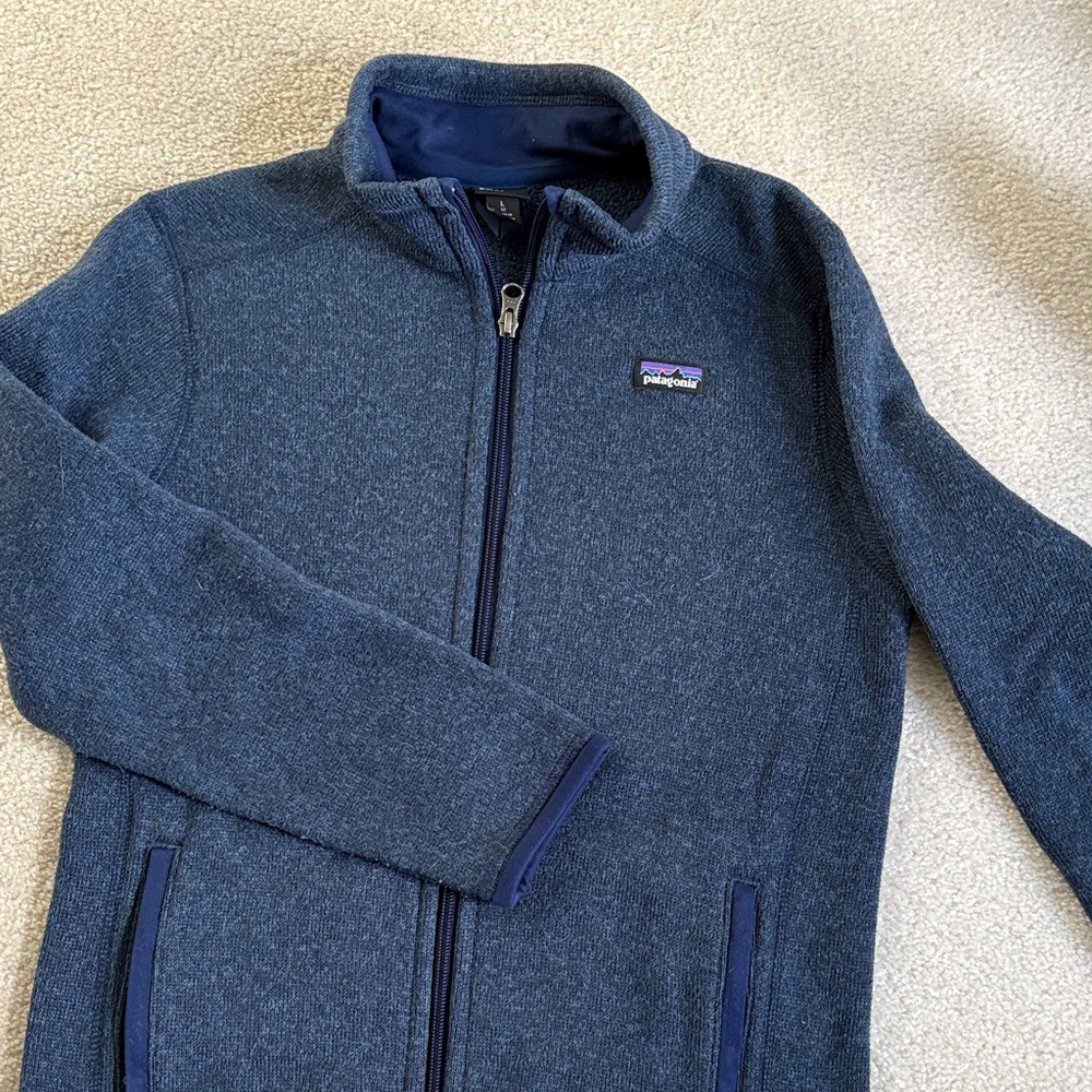 Patagonia blue  Zip-Up Sweater Fleece